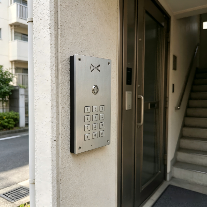 4G doorbell - 50-apartment doorbell. Wireless smart home outdoor main unit doorbell. Metal material.