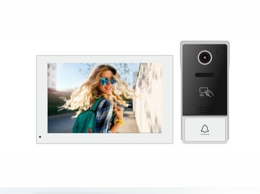 Doorphone 2-wired intercom system with button calling