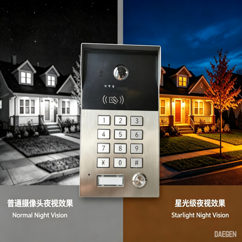 Daegen All-in-one solution: video intercom + smart detection + multiple unlocking methods+4G Villa Video 